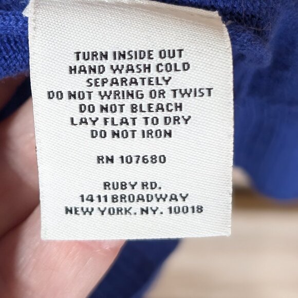 Ruby Rd. Open Front Cardigan w/ Stud Details Blue Size 3X - Picture 6 of 9